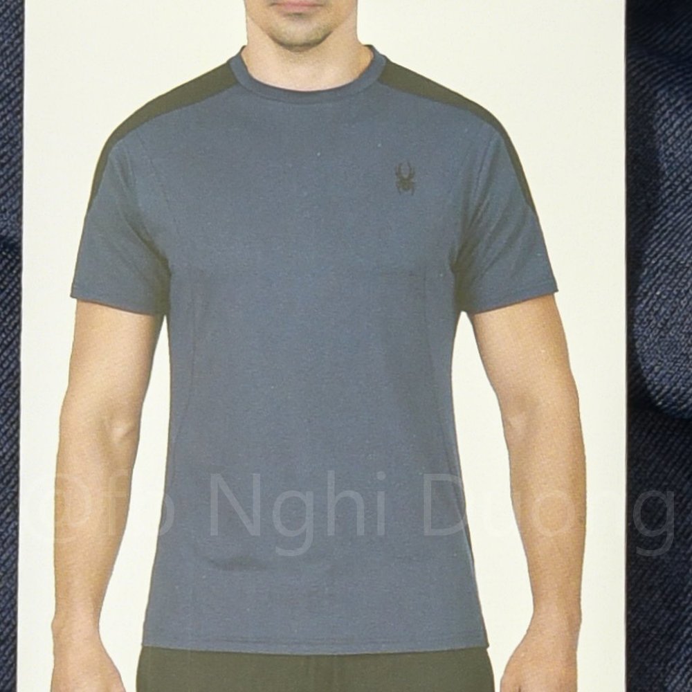 Spyder Men's Active Short Sleeve Tee ProWeb in Blue